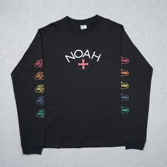Noah Core Logo 18sstee Black Casual Long Sleeve